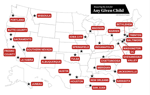 Any Given Child USA MAP