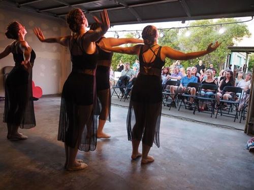 Dancers on stage